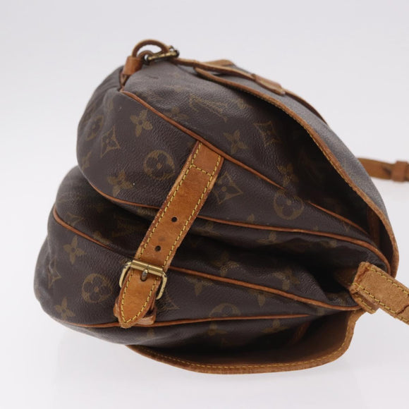 LOUIS VUITTON Monogram Saumur 30 Shoulder Bag M42256 LV Auth 187137