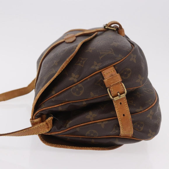 LOUIS VUITTON Monogram Saumur 30 Shoulder Bag M42256 LV Auth 187137