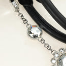 Miu Miu Hand Bag Leather 2way Black Silver Auth 187138SAV-14