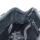 Miu Miu Hand Bag Leather 2way Black Silver Auth 187138SAV-24