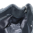 Miu Miu Hand Bag Leather 2way Black Silver Auth 187138SAV-25