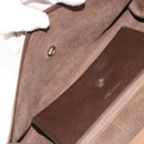 Christian Dior Shoulder Bag Leather Brown Gold Auth 187141-11
