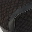 CELINE Macadam Canvas Shoulder Bag Black Auth 187144-11