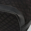 CELINE Macadam Canvas Shoulder Bag Black Auth 187144-12