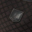 CELINE Macadam Canvas Shoulder Bag Black Auth 187144-15