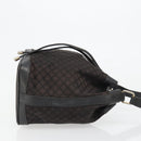 CELINE Macadam Canvas Shoulder Bag Black Auth 187144-4