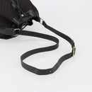 CELINE Macadam Canvas Shoulder Bag Black Auth 187144-7
