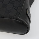 GUCCI GG Canvas Shoulder Bag Black Gold 91761 Auth 187145A-11