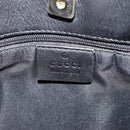 GUCCI GG Canvas Shoulder Bag Black Gold 91761 Auth 187145A-16