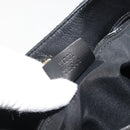 GUCCI GG Canvas Shoulder Bag Black Gold 91761 Auth 187145A-22