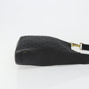 GUCCI GG Canvas Shoulder Bag Black Gold 91761 Auth 187145A-4