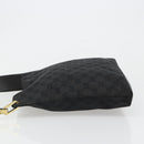 GUCCI GG Canvas Shoulder Bag Black Gold 91761 Auth 187145A-5