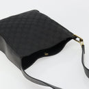 GUCCI GG Canvas Shoulder Bag Black Gold 91761 Auth 187145A-6