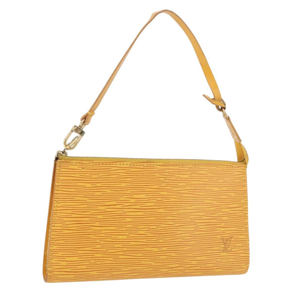 LOUIS VUITTON Epi Pochette Accessoires Pouch Yellow M52949 LV Auth 187147