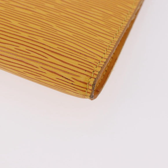 LOUIS VUITTON Epi Pochette Accessoires Pouch Yellow M52949 LV Auth 187147
