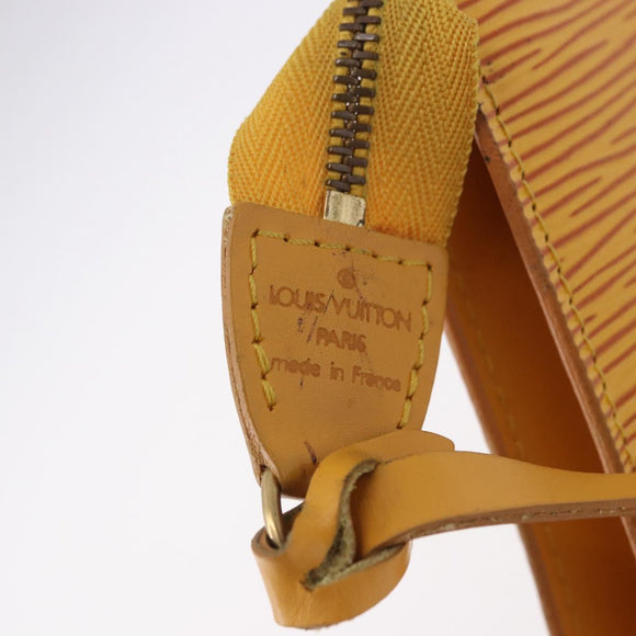LOUIS VUITTON Epi Pochette Accessoires Pouch Yellow M52949 LV Auth 187147