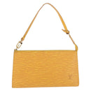 LOUIS VUITTON Epi Pochette Accessoires Pouch Yellow M52949 LV Auth 187147-13