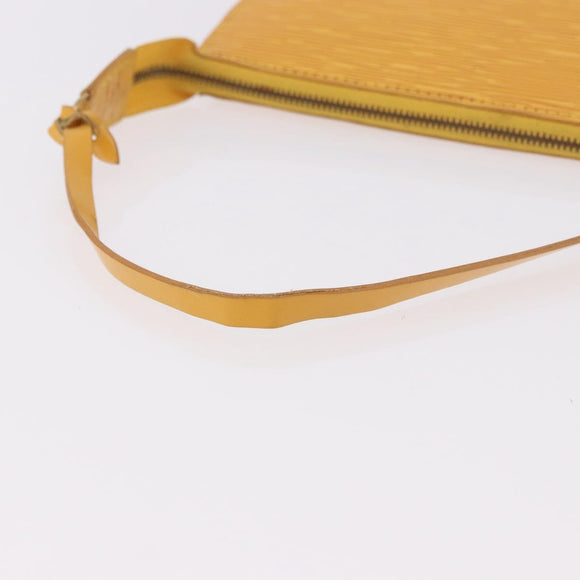 LOUIS VUITTON Epi Pochette Accessoires Pouch Yellow M52949 LV Auth 187147