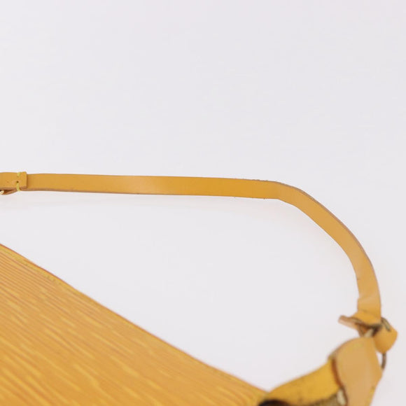 LOUIS VUITTON Epi Pochette Accessoires Pouch Yellow M52949 LV Auth 187147