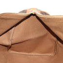 CELINE Macadam Canvas Boston Bag PVC Leather 2way Brown Gold Auth 187148V-25