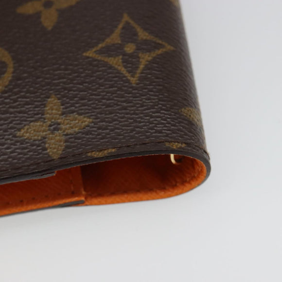 LOUIS VUITTON Monogram Agenda Koala PM Planner Cover Orange R21015 Auth 187153A