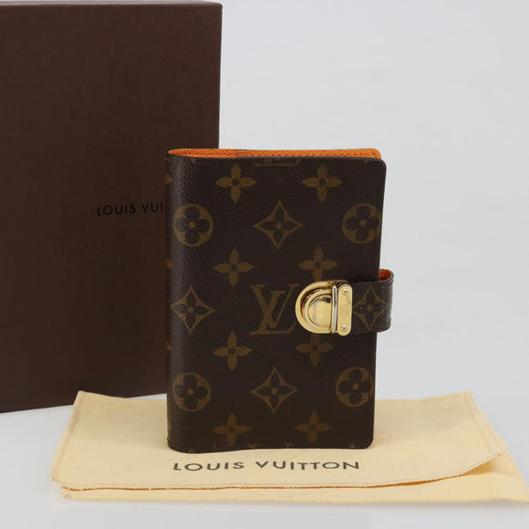LOUIS VUITTON Monogram Agenda Koala PM Planner Cover Orange R21015 Auth 187153A