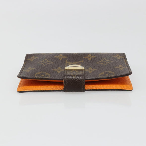 LOUIS VUITTON Monogram Agenda Koala PM Planner Cover Orange R21015 Auth 187153A