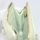 PRADA Coin Purse Saffiano leather Mint Green Gold Auth 187154-20