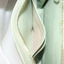 PRADA Coin Purse Saffiano leather Mint Green Gold Auth 187154-21