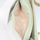PRADA Coin Purse Saffiano leather Mint Green Gold Auth 187154-22