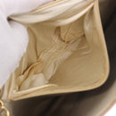 CHANEL Matelasse Chain Shoulder Bag Lamb Skin Beige Gold CC Auth 187157A-23