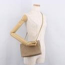CHANEL Matelasse Chain Shoulder Bag Lamb Skin Beige Gold CC Auth 187157A-25