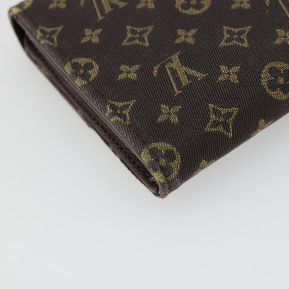 LOUIS VUITTON Monogram Mini Lin Portefeiulle Sarah Wallet M95234 LV Auth 187160A