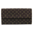 LOUIS VUITTON Monogram Mini Lin Portefeiulle Sarah Wallet M95234 LV Auth 187160A-13