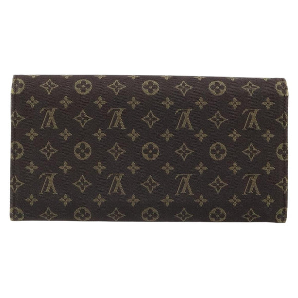 LOUIS VUITTON Monogram Mini Lin Portefeiulle Sarah Wallet M95234 LV Auth 187160A