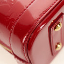 LOUIS VUITTON Vernis Alma BB Hand Bag 2way Pomme D'amour M91606 Auth 187161SAV-17