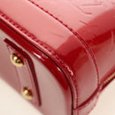 LOUIS VUITTON Vernis Alma BB Hand Bag 2way Pomme D'amour M91606 Auth 187161SAV-18