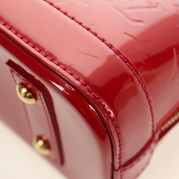 LOUIS VUITTON Vernis Alma BB Hand Bag 2way Pomme D'amour M91606 Auth 187161SAV