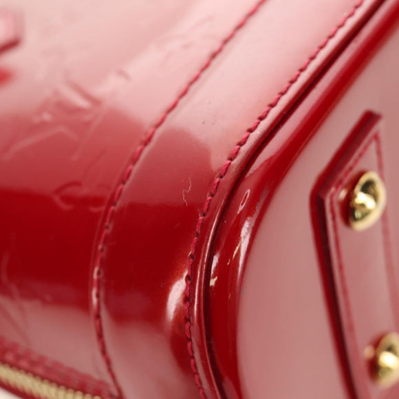 LOUIS VUITTON Vernis Alma BB Hand Bag 2way Pomme D'amour M91606 Auth 187161SAV