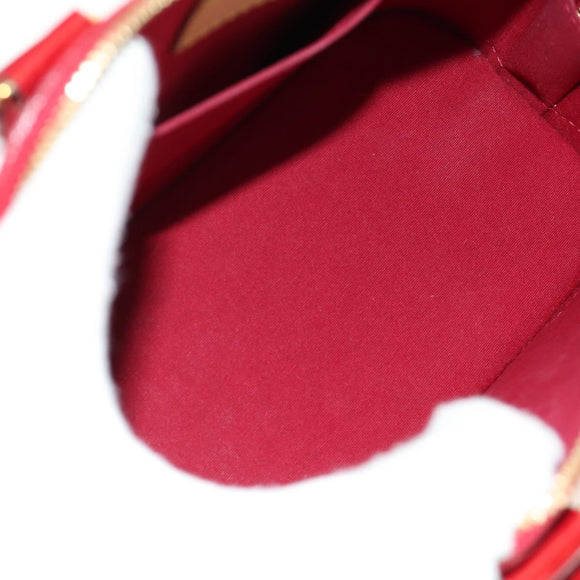 LOUIS VUITTON Vernis Alma BB Hand Bag 2way Pomme D'amour M91606 Auth 187161SAV