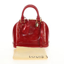 LOUIS VUITTON Vernis Alma BB Hand Bag 2way Pomme D'amour M91606 Auth 187161SAV-12