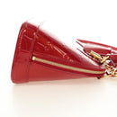 LOUIS VUITTON Vernis Alma BB Hand Bag 2way Pomme D'amour M91606 Auth 187161SAV-5