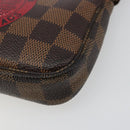 LOUIS VUITTON Damier Ebene T&B Mini Pochette Accessoires N58011 LV Auth 187163A-15
