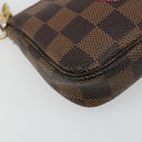 LOUIS VUITTON Damier Ebene T&B Mini Pochette Accessoires N58011 LV Auth 187163A-16