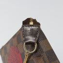 LOUIS VUITTON Damier Ebene T&B Mini Pochette Accessoires N58011 LV Auth 187163A-19