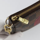 LOUIS VUITTON Damier Ebene T&B Mini Pochette Accessoires N58011 LV Auth 187163A-10