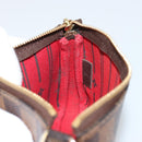 LOUIS VUITTON Damier Ebene T&B Mini Pochette Accessoires N58011 LV Auth 187163A-20