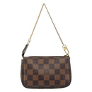 LOUIS VUITTON Damier Ebene T&B Mini Pochette Accessoires N58011 LV Auth 187163A-2