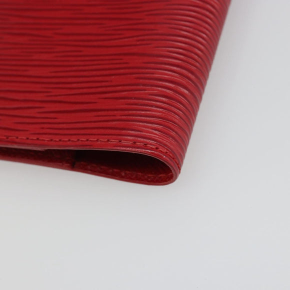 LOUIS VUITTON Epi Agenda PM Day Planner Cover Red R20057 LV Auth 187164