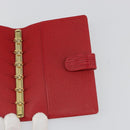 LOUIS VUITTON Epi Agenda PM Day Planner Cover Red R20057 LV Auth 187164-14